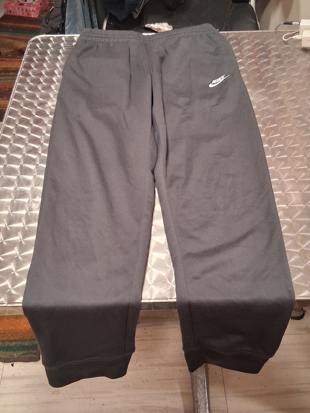 Nike Black Sweatpants with White Swoosh
